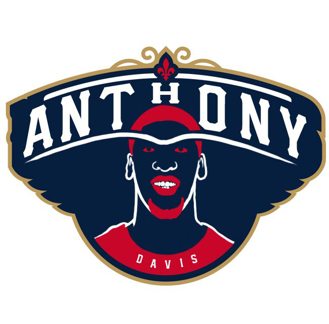 New Orleans Pelicans Anthony Logo fabric transfer